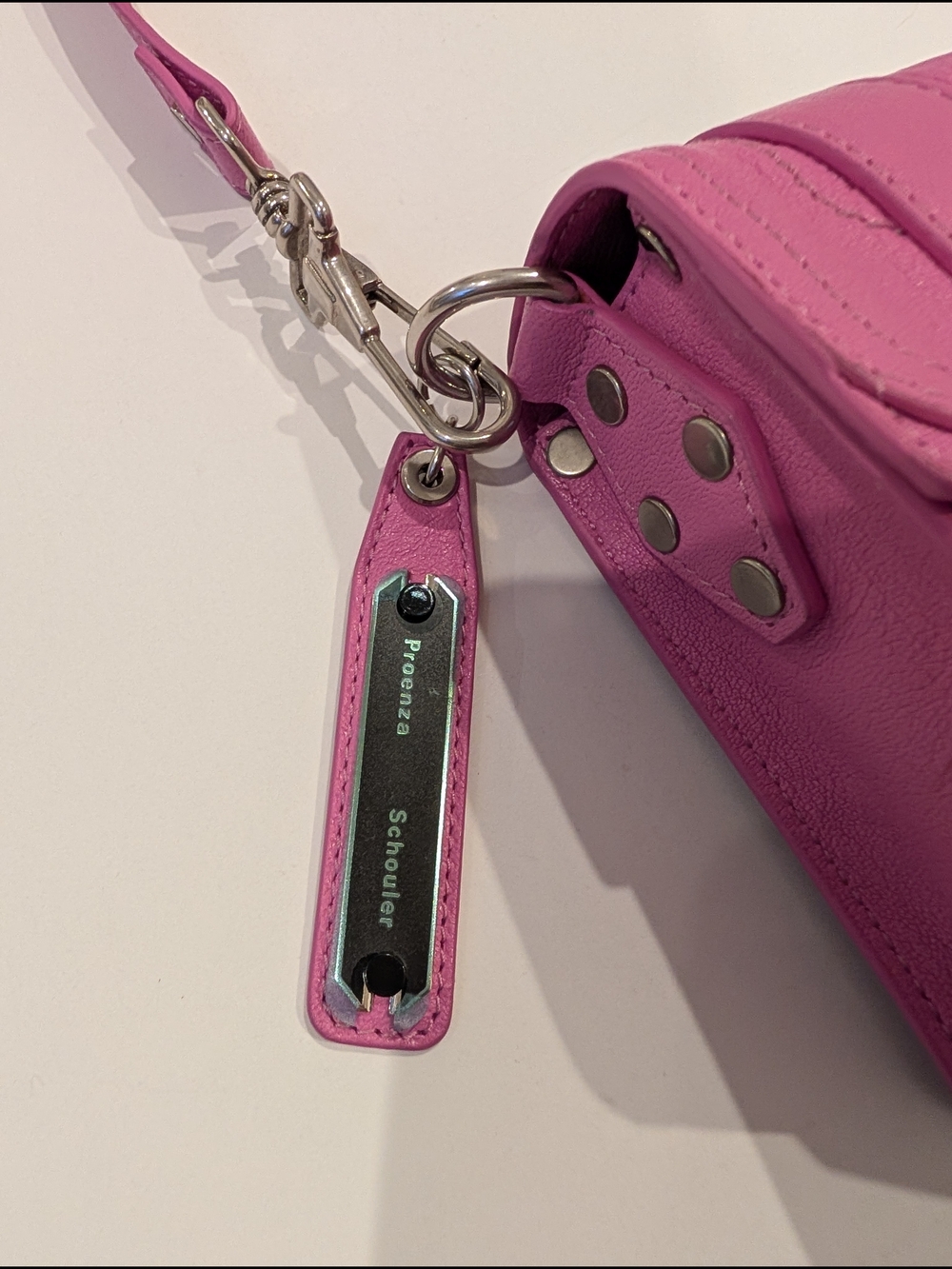 Proenza Schouler PS1 Mini Pink Leather Crossbody, Authentic - Picture 3 of 16